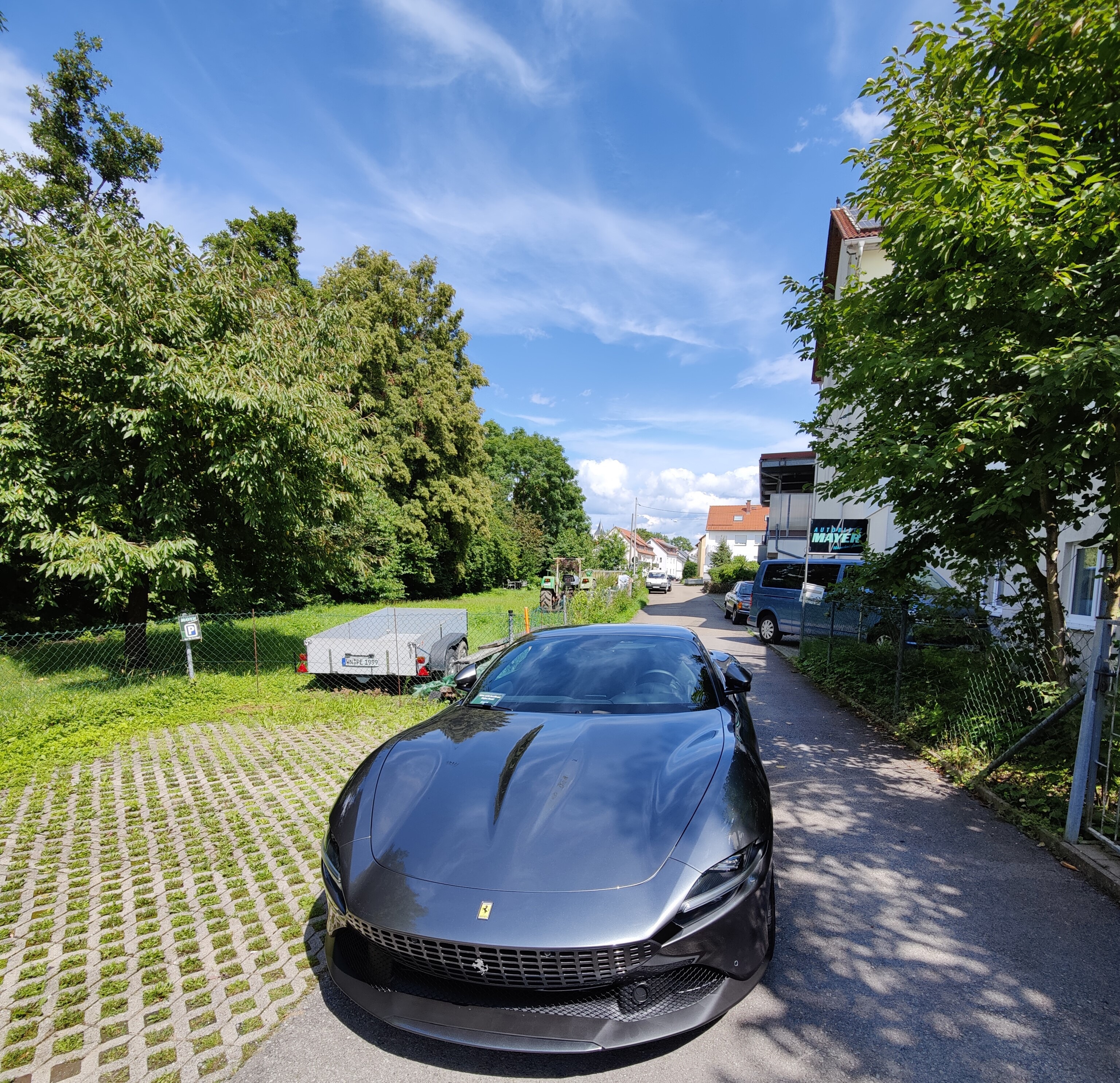 Ferrari Roma Lackschutzfolie Aufbereitung