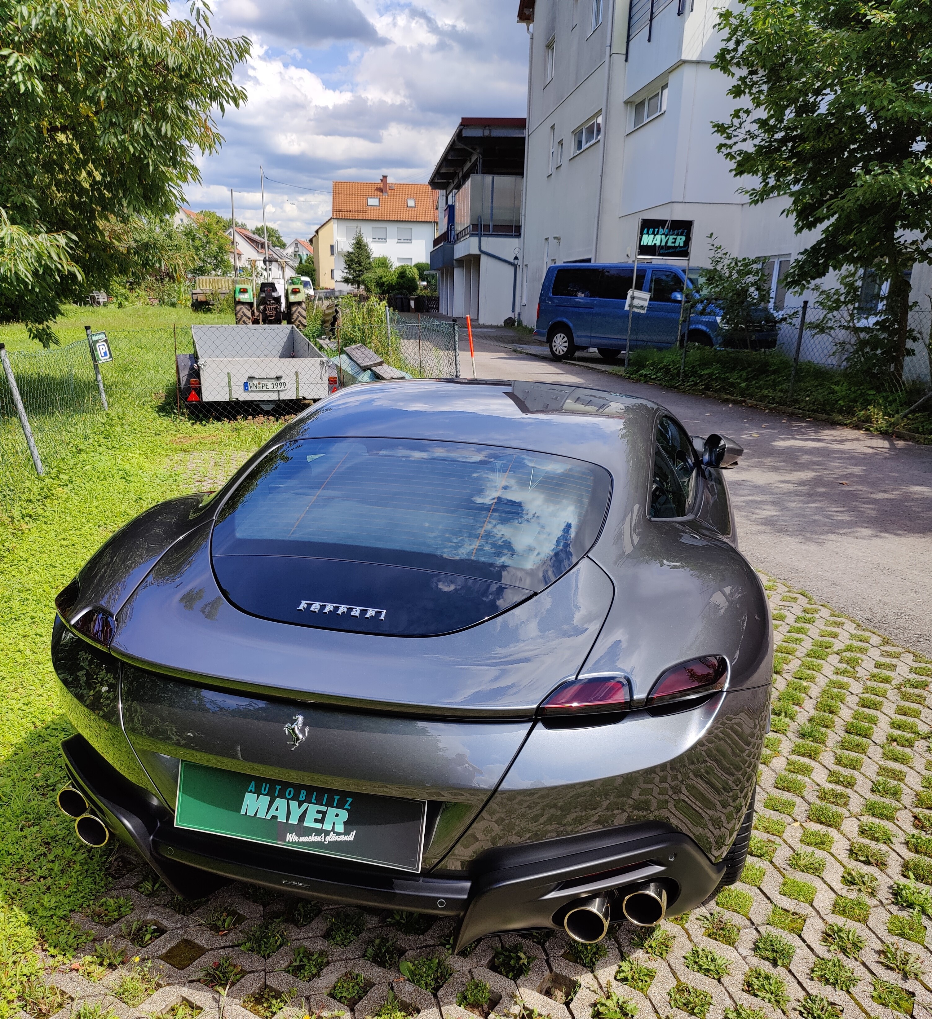 Ferrari Roma Lackschutzfolie Aufbereitung