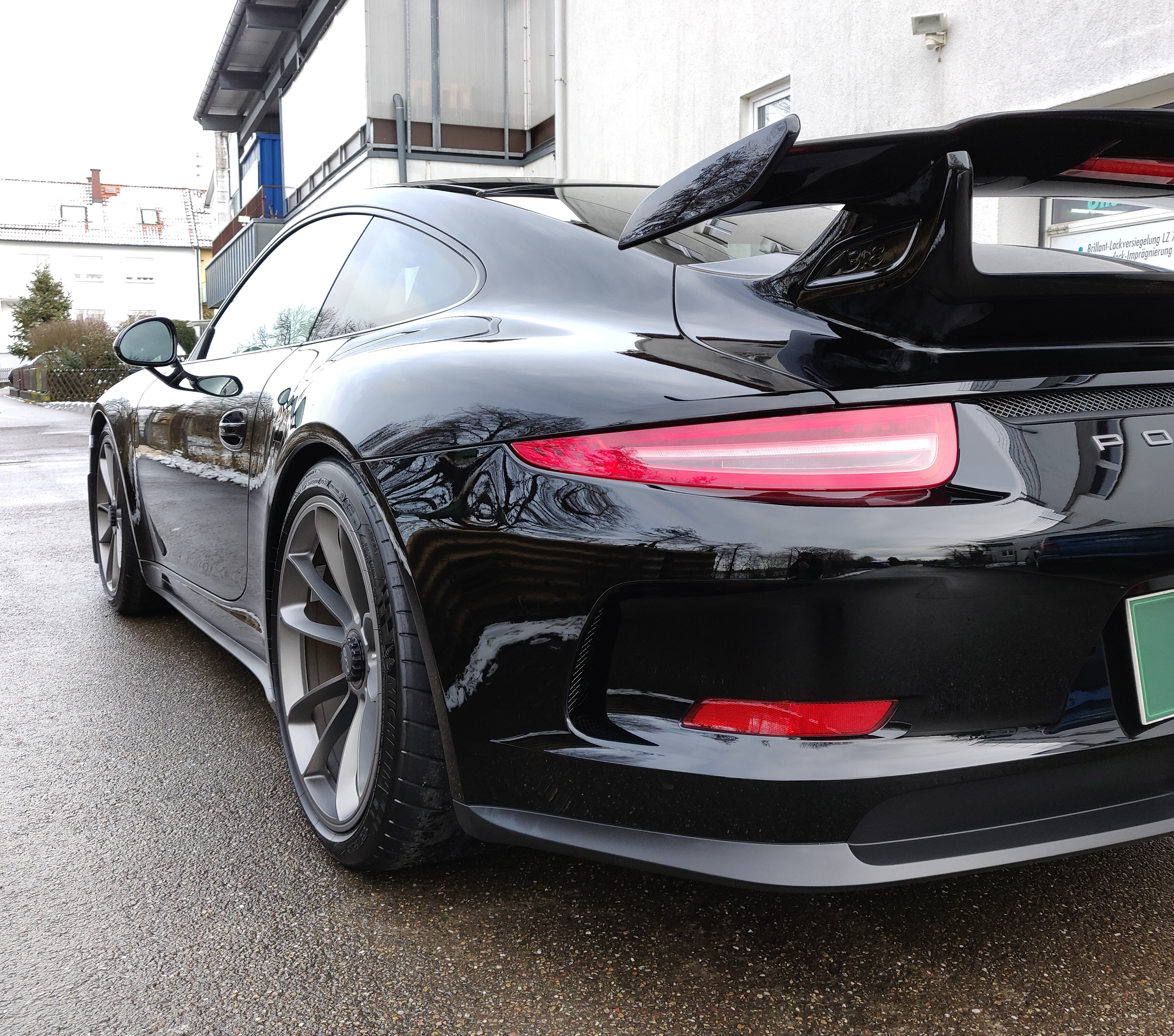 Porsche GT3 Unischwarz Lackschutzfolie