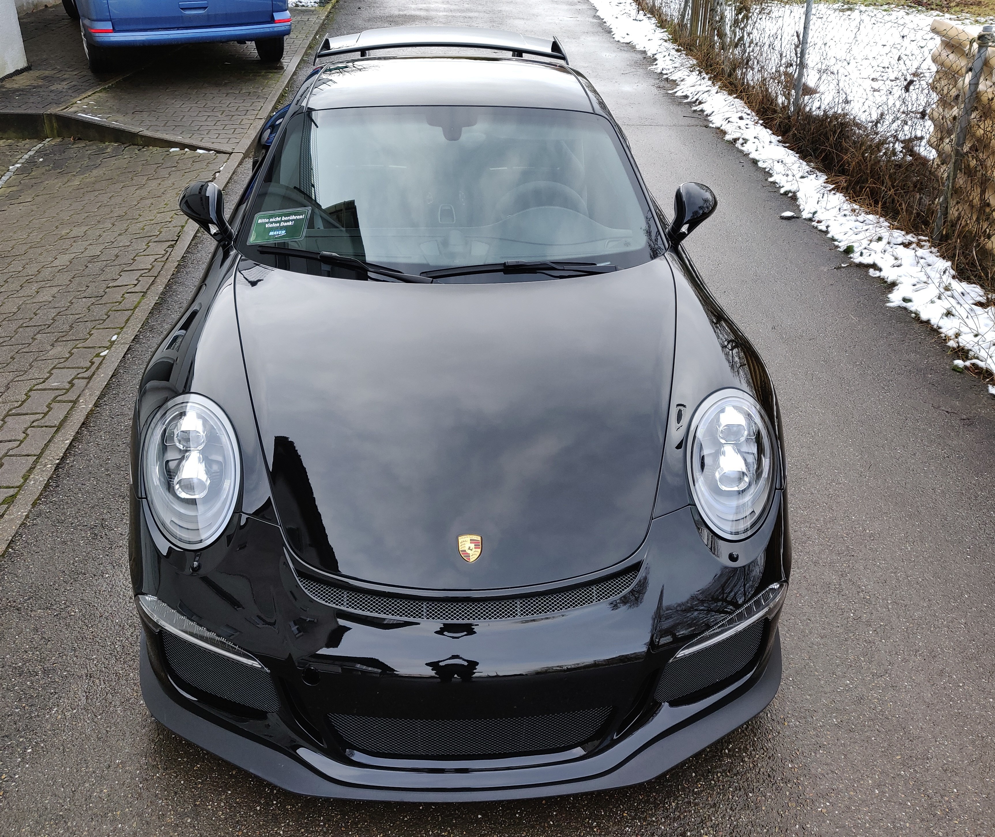 Porsche GT3 Unischwarz Lackschutzfolie
