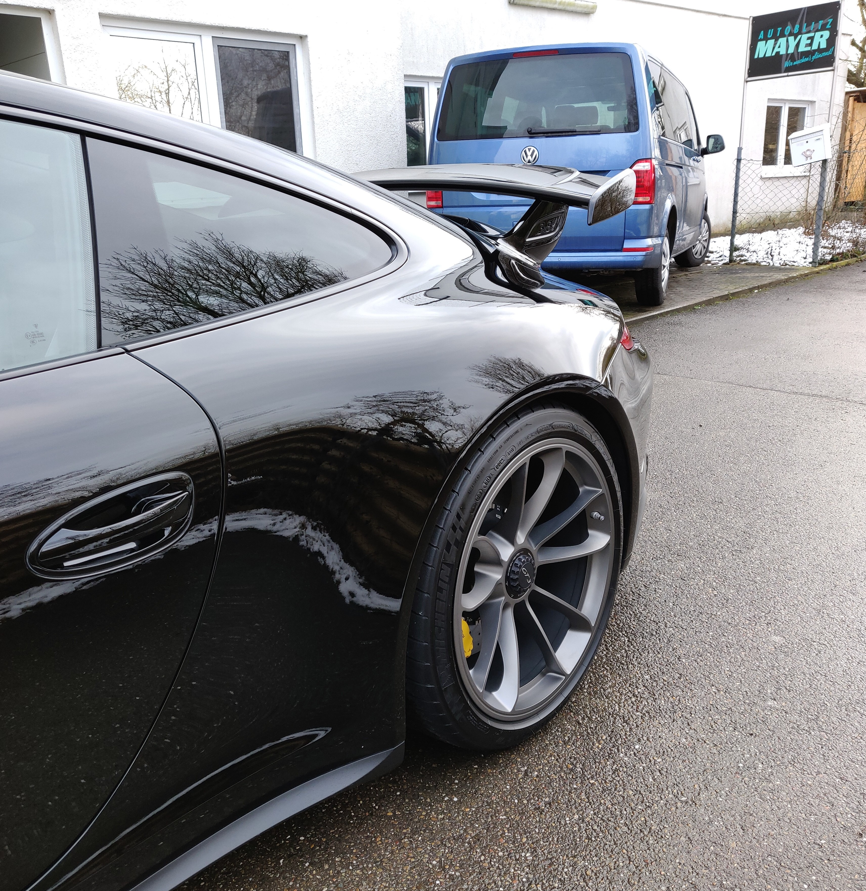 Porsche GT3 Unischwarz Lackschutzfolie