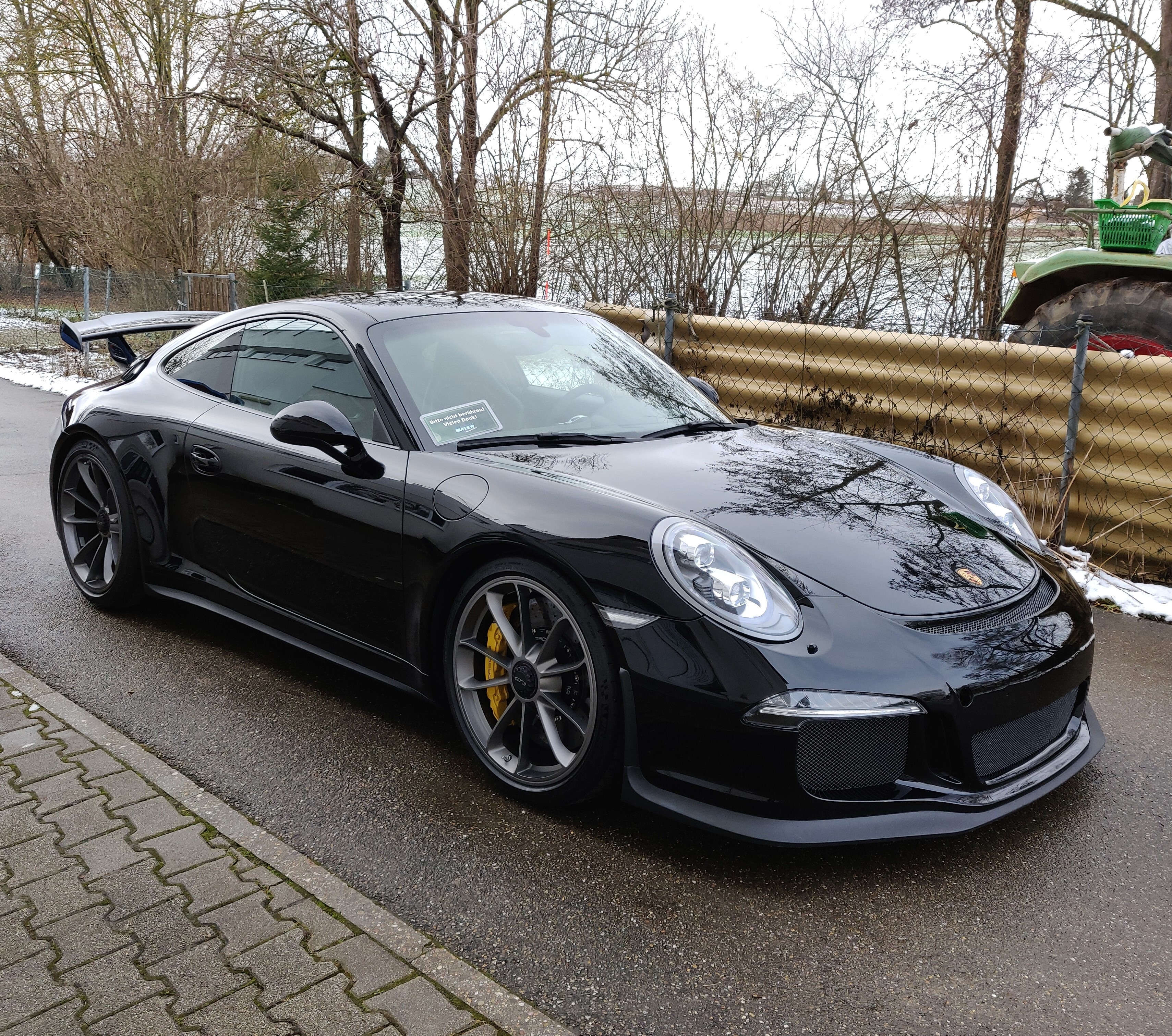 Porsche GT3 Unischwarz Lackschutzfolie