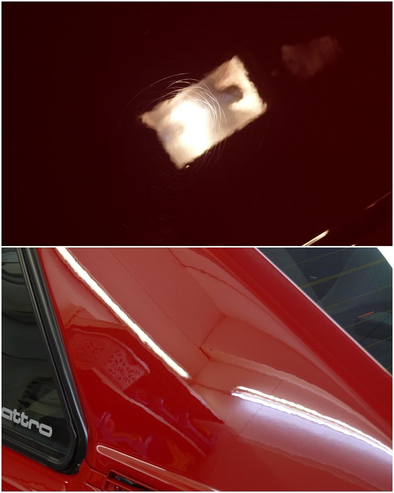 Audi Sport Quattro lack vorher-nachher