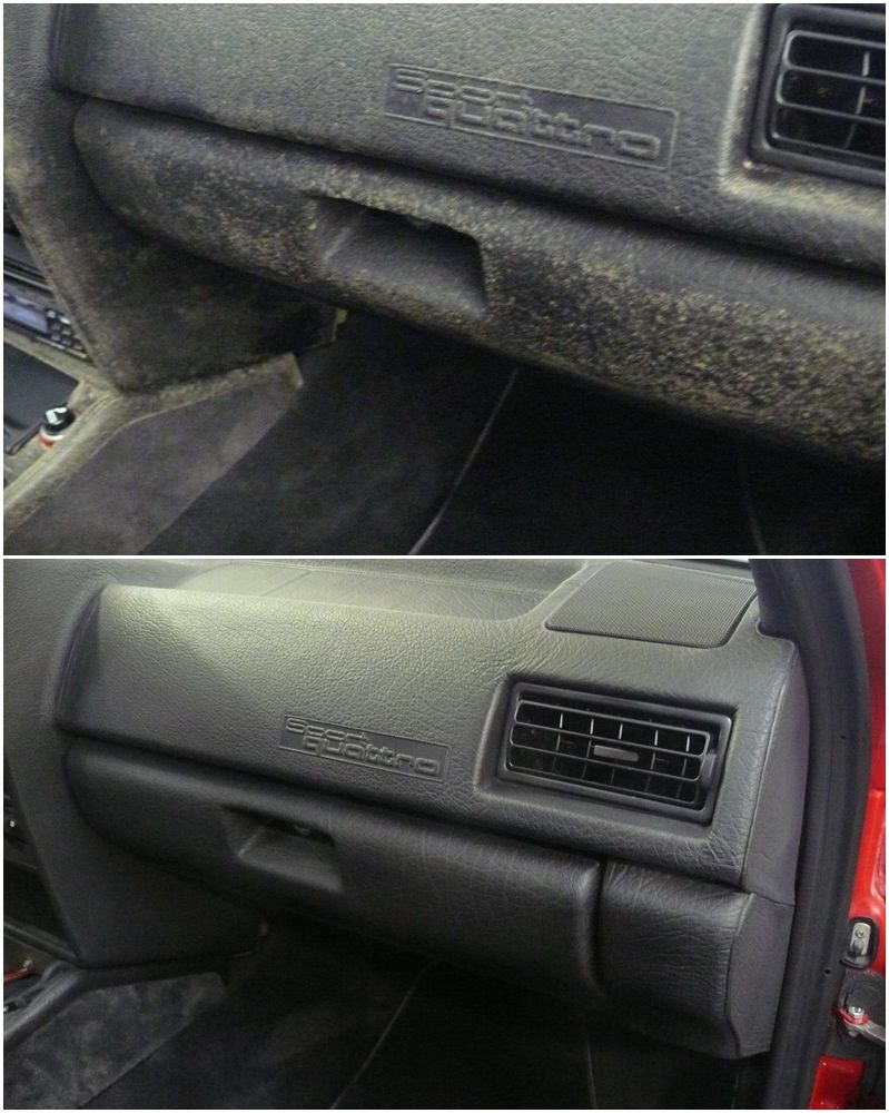 Audi Sport Quattro schimmel vorher-nachher